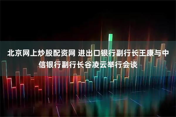 北京网上炒股配资网 进出口银行副行长王康与中信银行副行长谷凌云举行会谈
