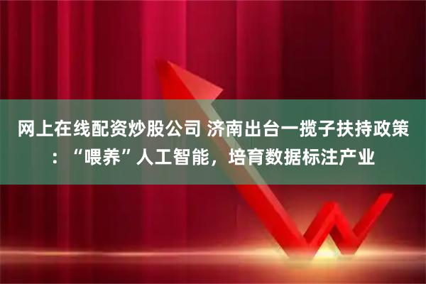 网上在线配资炒股公司 济南出台一揽子扶持政策：“喂养”人工智能，培育数据标注产业